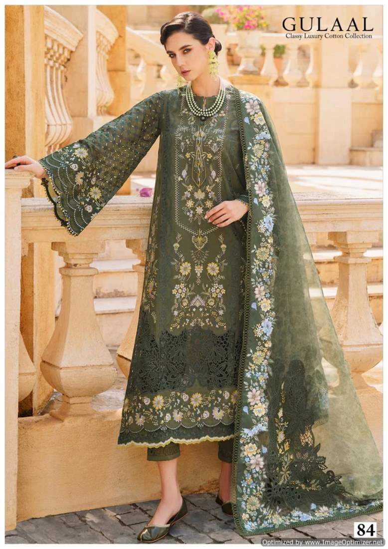 Gulaal Karachi Vol 9 Cotton Wholesale Pakistani Salwar Suit Catalog — Wholesale Salwar Suits, MPA wholesale from Surat - Gallery Image 8